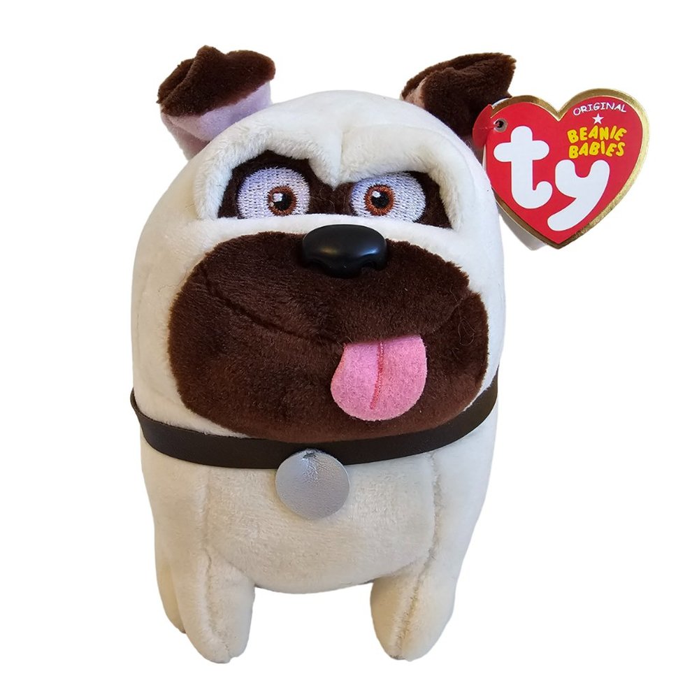 Ty Beanie Babies Secret Life of Pets Mel Dog Plush Stuffed Animal w/ Tags 6"